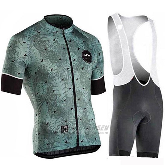 2019 Cycling Jersey Northwave Gray Short Sleeve and Bib Short (2)